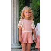 Miranda Girls Rose Pink Lace Jumpsuit